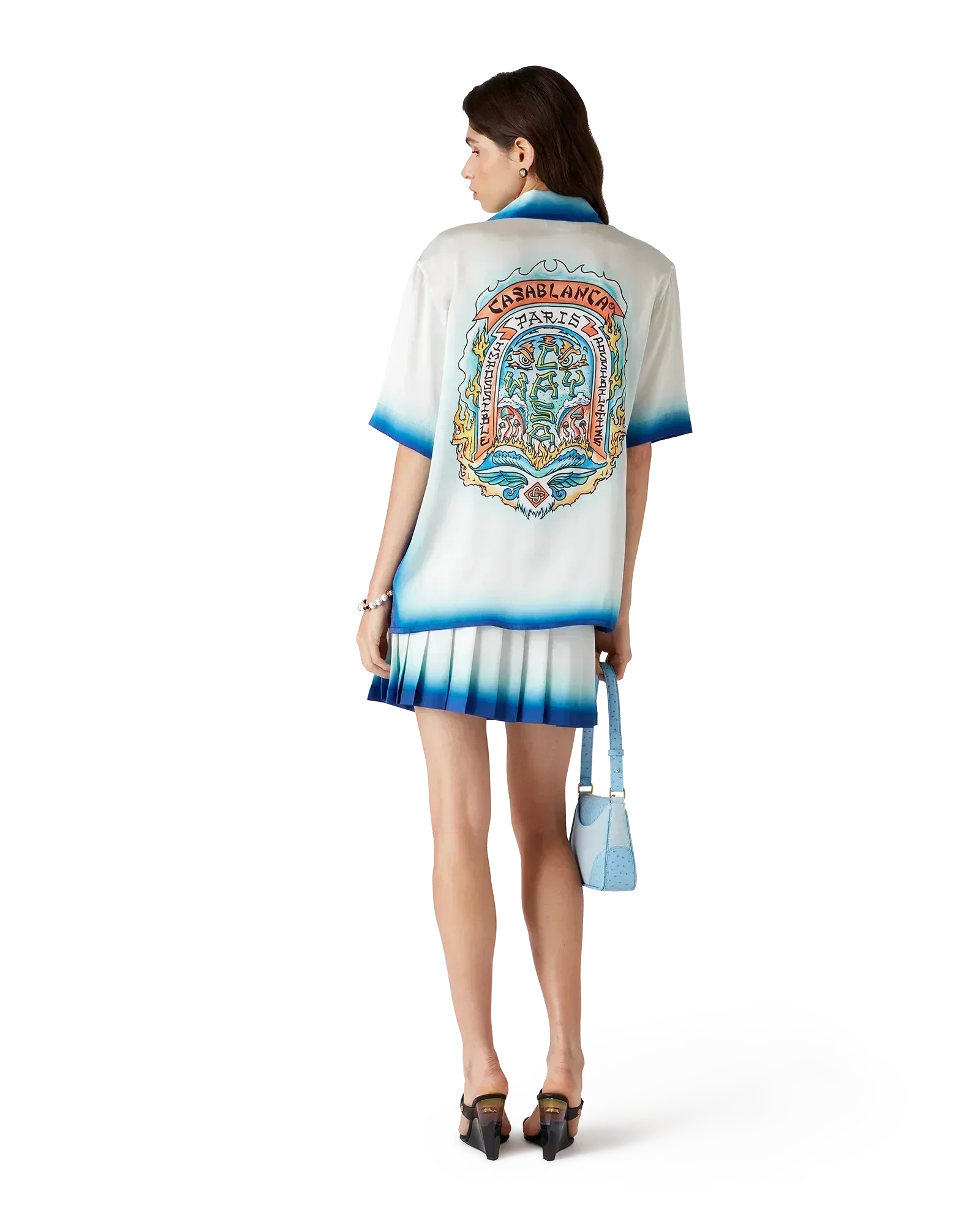 Casa Way Skate Short Sleeve Silk Shirt