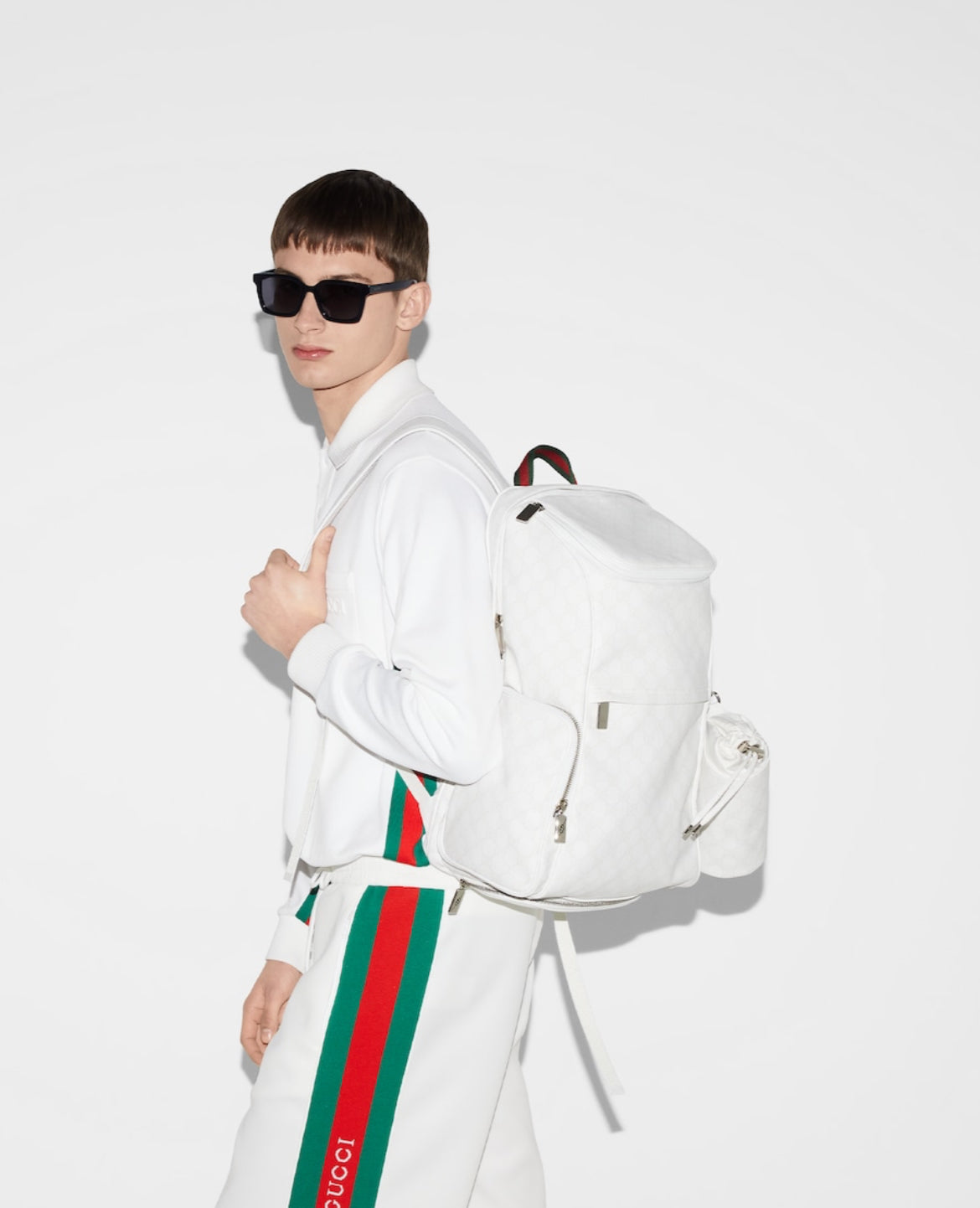 Sac à dos avec détail bande Web grand format