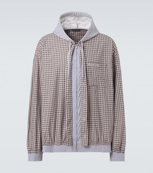 Veste en coton à carreaux