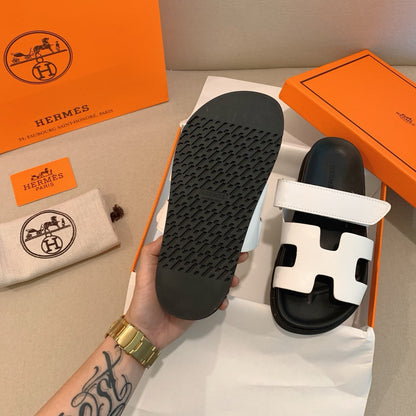 Hermes - Sandales Chypre Blanc